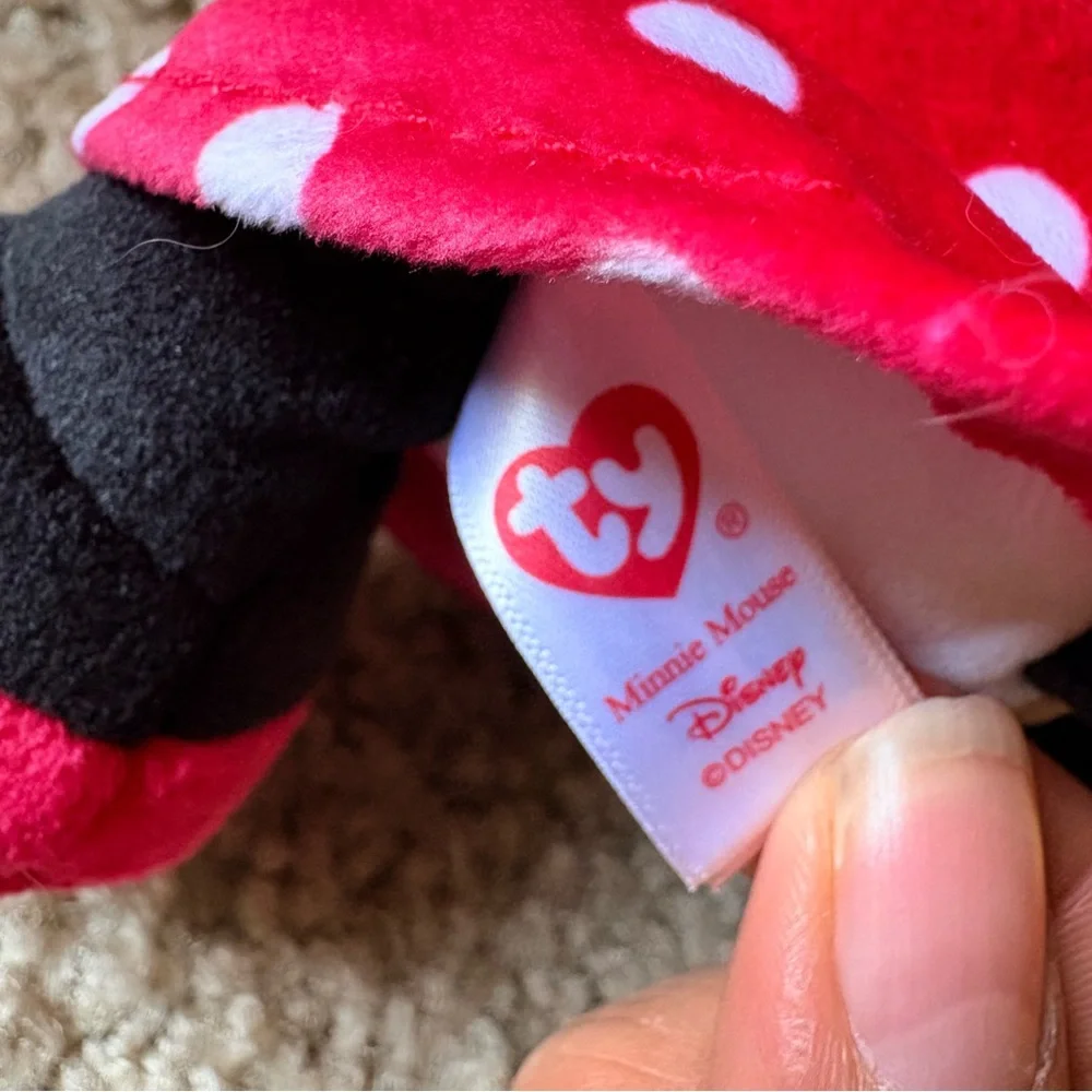 TY Beanie Baby Disney Mickey Mouse and Minnie Plush Toys - Pink, Black, Yellow - Picture 4 of 6